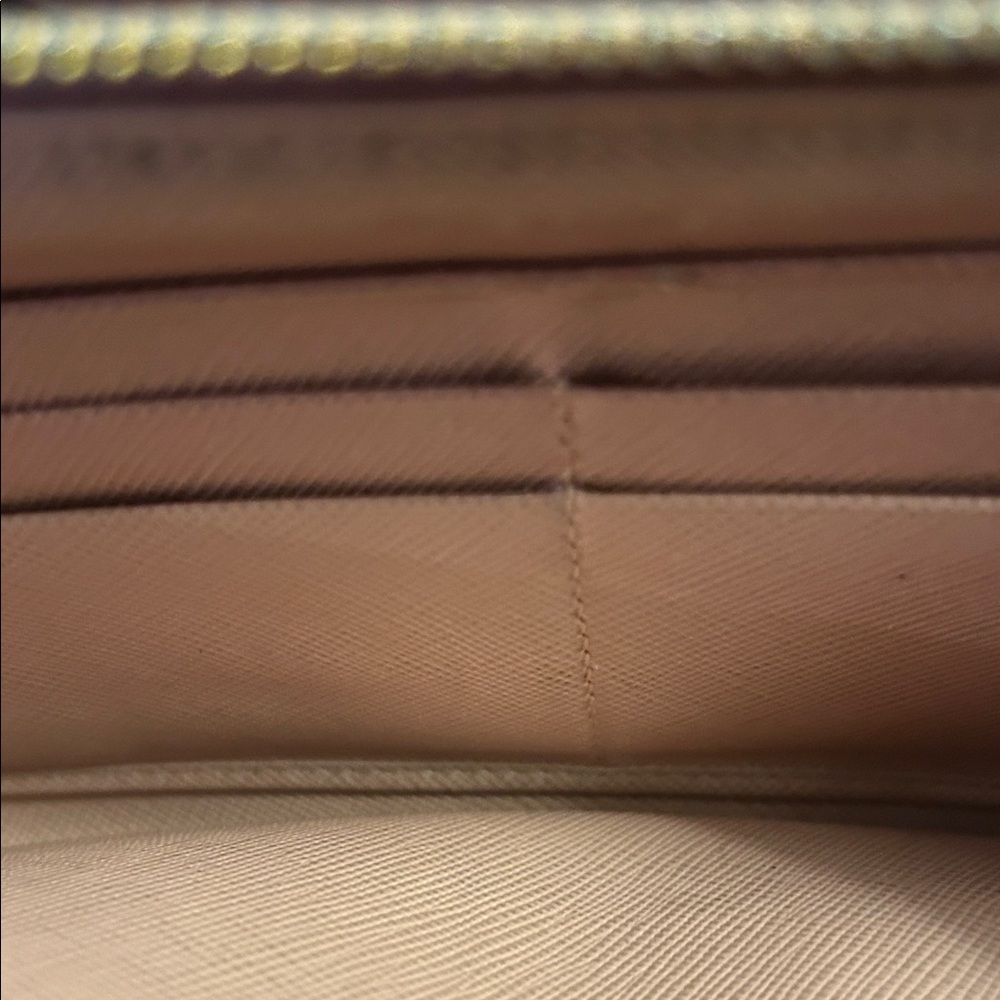 Prada Pink Saffiano Leather Bow Zip Wallet - Picture 10 of 11
